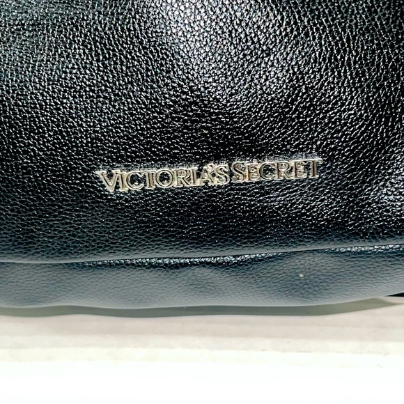 Victoria's Secret Bags Victorias Secret Fashion Show Backpack Purse Black Faux Vegan Leather